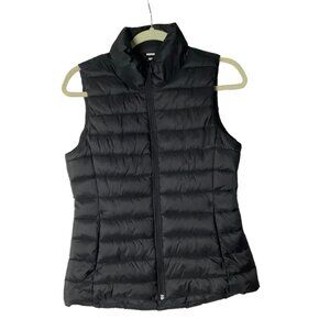 Old Navy Active Puffer Narrow Channel Vest Women XS Black Nylon Polyester
